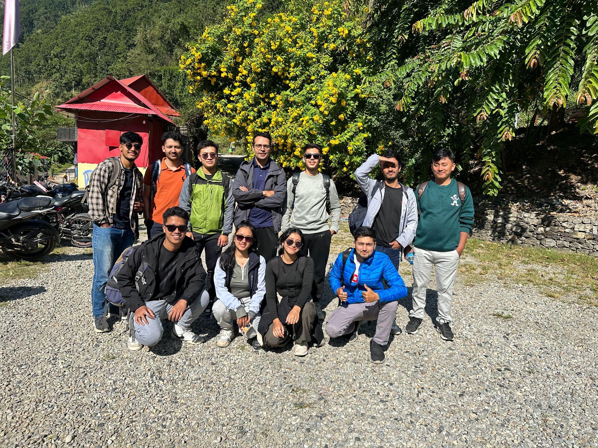 Team arriving at the Bhote-Koshi rafting destination